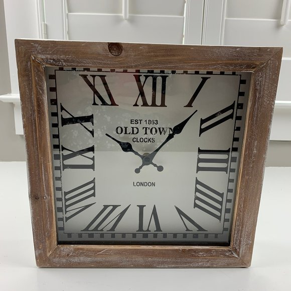 RAZ Other - Farmhouse/Shabby Chic Square Old Town Clock